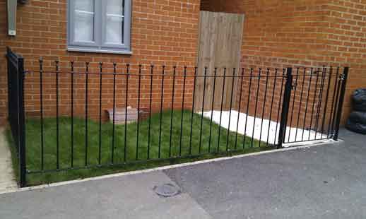 Installed custom built metail railings to new property by SKWORKS Handyman in Reading