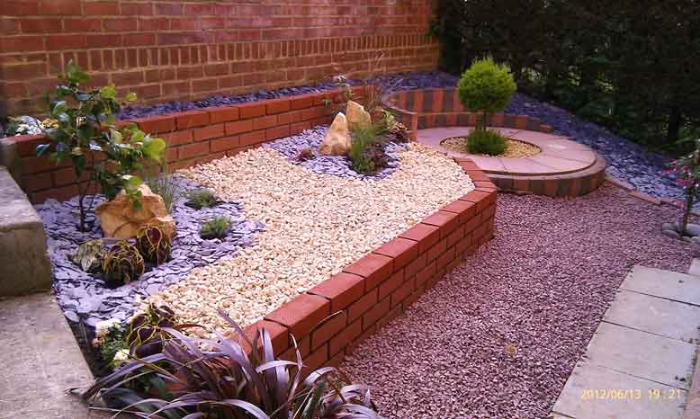 Remodelled garden After